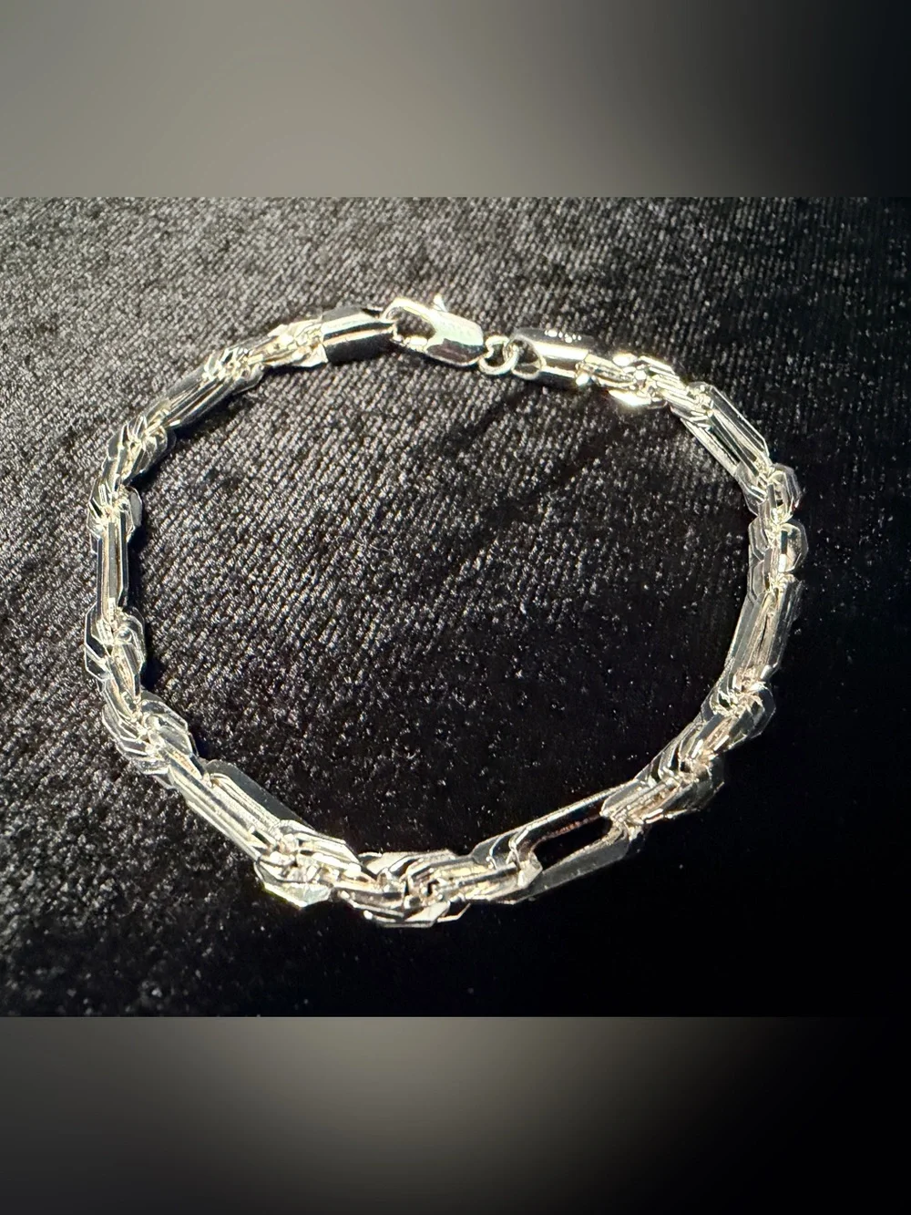 Figarope Milano Italy 925 Stamped Silver filled bracelet 10.9g Brand New